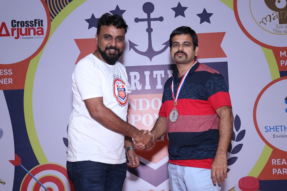 Runner -Up Table Tennis Below 45 -Dhairyasheel H Patil from Indian Register of Shipping